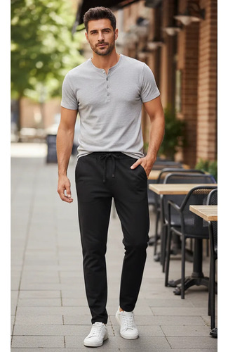 Pantalone Casual Suelto De Para Lino Hombre, Playa, Yoga