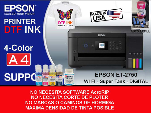 Impresora Epson Ecotank Et-2750 Para Dtf 