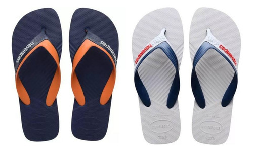 2 Chinelos Havaianas Tiras Largas Macio Casual Dual 