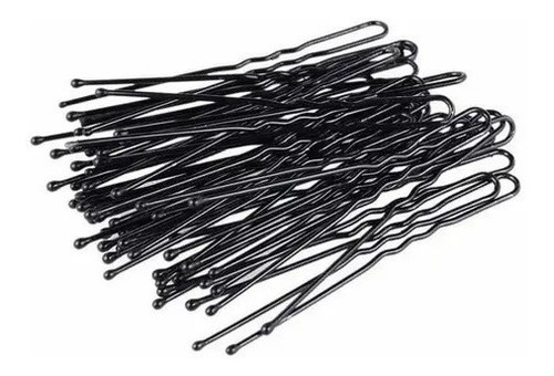 Horquillas Para El Pelo En Forma De U, Color Negro 100pcs