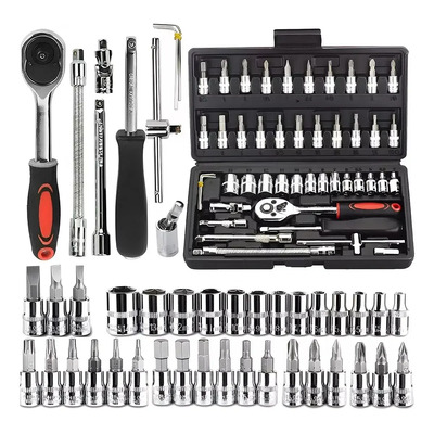 Kit Juego De Herramientas Mecanicas Manuales Autocle Dados Negro | MercadoLibre