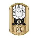 Reloj De Pared Bulova Golden Music Strike & Chime, Dorado