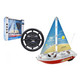 Velero Lancha Radio Control Remoto 4 Canales Barco Para Agua