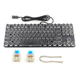 Teclado Para Pubg Punk Mechanical 917 Tapa Redonda Vintage