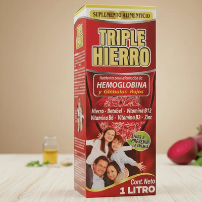 Hierro Vitaminado + Complejo B12 B6 B2 - Energía Y Vitalidad | Meses sin interés