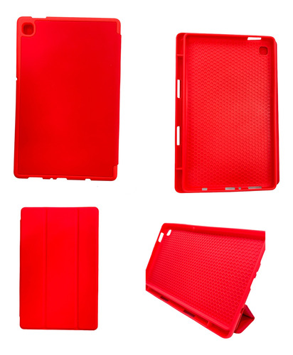 Funda Smart Cover Para Samsung Tab A7 Lite 8.7 T220/295 Rojo