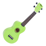 Ukelele Soprano Mahalo Mr1 De Madera Color Verde Con Funda