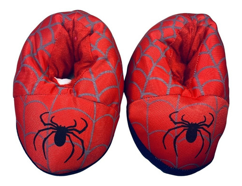 Pantuflas Invierno Spiderman Hombre Araña Infantil Nene