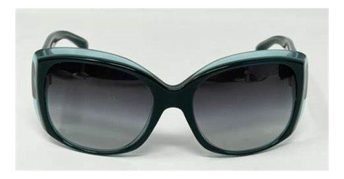 Óculos De Sol Chanel Verde Oval Degradada Uv
