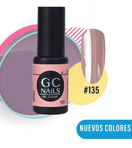 Gel De Color 21 Días Gc Nails 125 Colores Distintos A Elegir