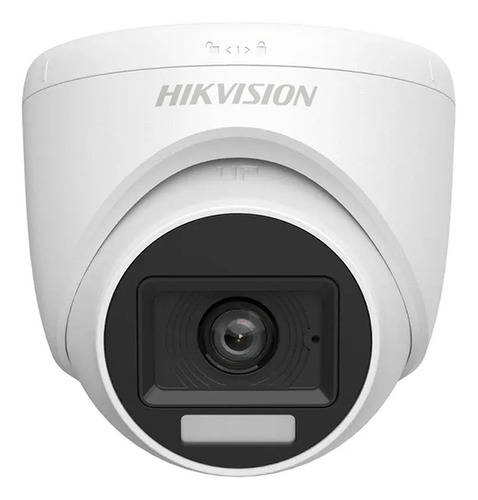Câmera Dome Hikvision Full Hd 1080p Com Áudio Ir 20mts Luz