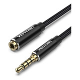 Cable Extensor Audio 3.5mm Macho A Hembra Micro 0.5m Vention