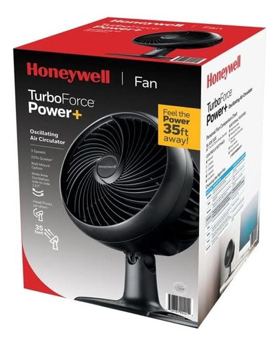 Ventilador Honeywell De Mesa Oscilante Turbo Power Hpf860bwm