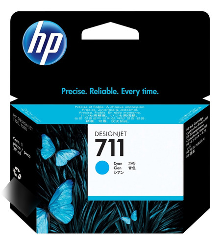 Tinta Hp 711 29 Ml Cyan Original (cz130a)