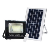 Foco Reflector Solar Exterior 200w Con Panel Solar Separado Color De La Carcasa Negro Color De La Luz Blanco Frío