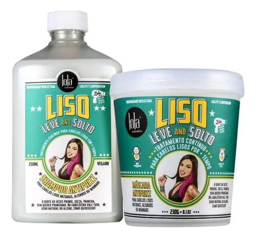 Lola Liso Solto Shampoo Y Crema Tratamiento Antifrizz