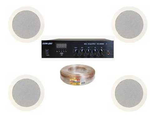 Paquete De Equipo De Sonido Completo (plafon) + Amplificador