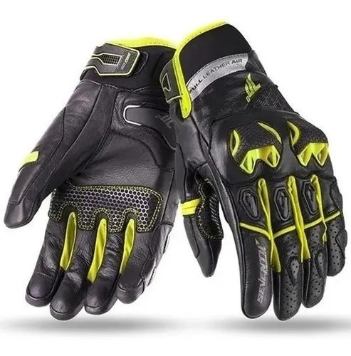 Guantes Moto Verano Seventy Degrees Sd-n32 Negro Amarillo