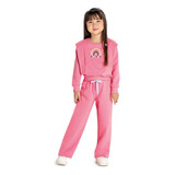 Conjunto Infantil Menina Rosa Arco Íris Elian