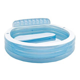 Pileta Inflable Circular Intex Swim Center 57190 640l Blanca Y Azul