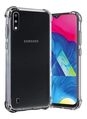 Funda Reforzada Transparente Compatible Con Samsung A01 Tpu