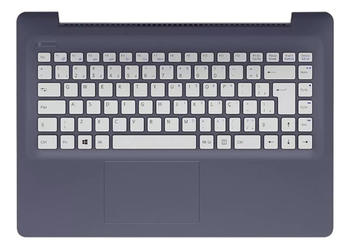 Carcaça Teclado E Touchpad Sony Vaio C14 B0111l Azul Topcase