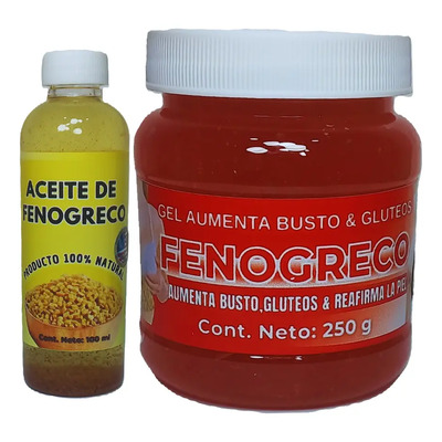 Gel De Fenogreco Y Aceite Concentrado Busto Y Glúteo Relingo Fenogreco | Meses sin interés