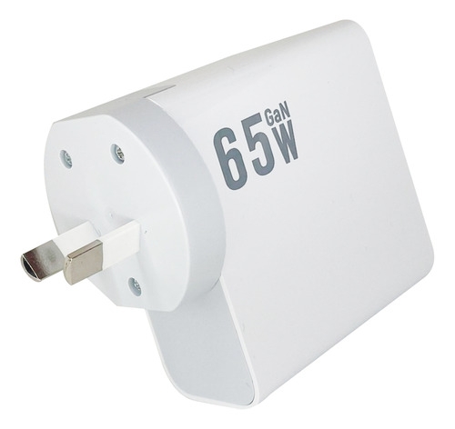 Cargador De Pared Aitech Cdq-090 Fast Charge 65w 3a 2usb Uk/us/eu/au Universal 