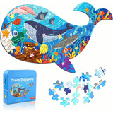 Puzzle De Ballenas Juguetes Para Niños 108 Piezas