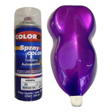 Pintura En Aerosol Candy Violeta Kit Completo X 4 Un