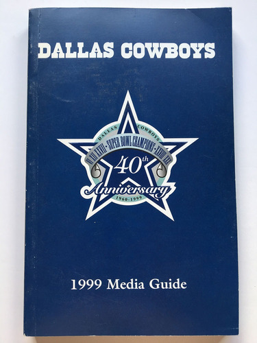 Nfl Dallas Cowboys Media Guide 1999