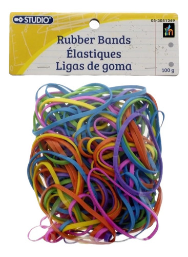 Ligas De Goma Cauchos Bandas Elásticas Colores Oficina X3