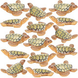 15 Piezas Miniaturas De Tortugas Marinas, Figuras De To...