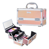 Caja Maquillaje Profesional Organizador Cosmeticos Espejo Nj