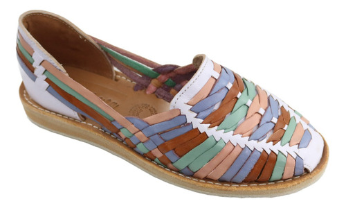 Zapatos Sandalias Huarache Artesanal Piel Color Bc 3050