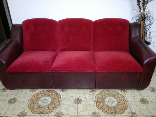 Sillones De Pana Y Cuerina