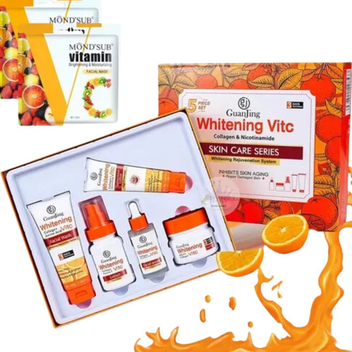 Kit Cuidado Facial  Vitamina C Serum/crema/limpiador