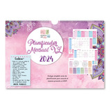 Planificador Mensual Xl 2024 Anillado Mandalas Planner