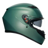 Casco Agv K3 Mono Matte Verde Salvia - Talla Xl