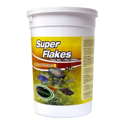 Biomaa Super Flakes 500g Alimento Peces Acuario Pecera Dulce Tropical | Meses sin interés