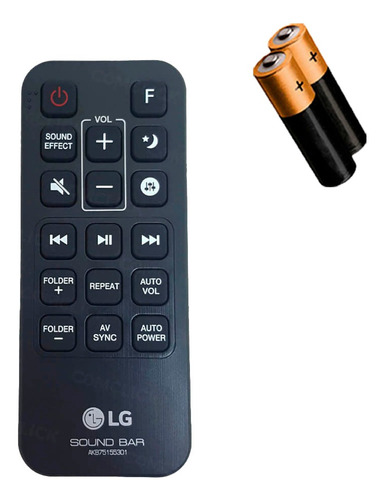 Controle Remoto Original LG Soundbar Akb75155301 Novo