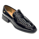 Mocasines Penny Loafer Tacon Mediano Salamandra Sal3821