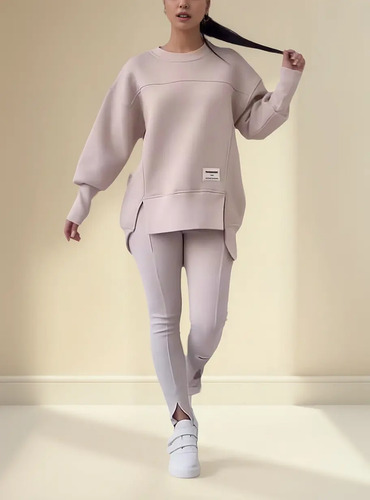 /pantalones Moletom Irregular+ De Talla Grande Para Mujer