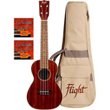 Ukelele Acustico Concierto Flight Muc-2 2 Sets Els-ukc