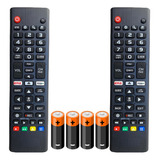  Kit 2 - Controle Remoto Compatível Universal Smart Tv LG