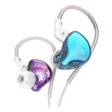 Auriculares Con Cable Kz Edc Sin Micrófono Azul/morado, Color Azul/morado