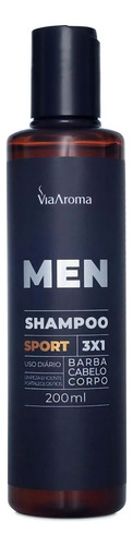 Shampoo Men 3x1 Sport 200 Ml - Via Aroma