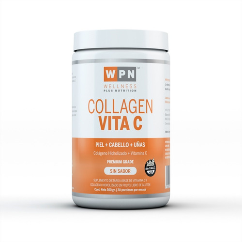 Colágeno Hidrolizado Wpn Con Vitamina C - 300 Grs