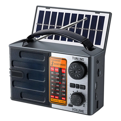 Radio Am\u002Ffm\u002Fsw Bluetooth Portátil Recargable Solar Con Luz | MercadoLibre