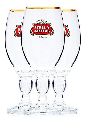 Stella Artois Paquete De 3 Vasos De Cerveza Grandes Original